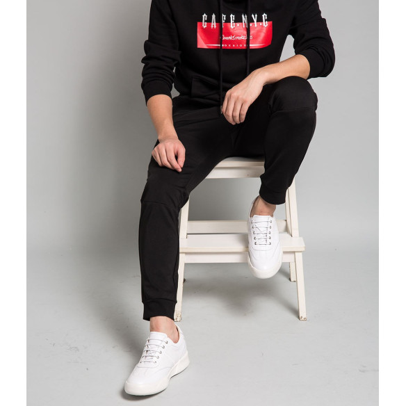 2.8 Inches Men's Hidden Wedge Sneakers White Felice