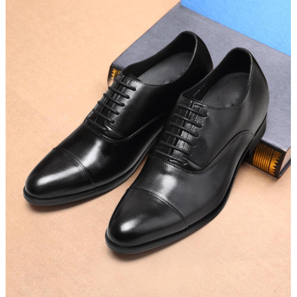 Dress Shoes With a Lift Captoe Cowhide Daniele 7CM