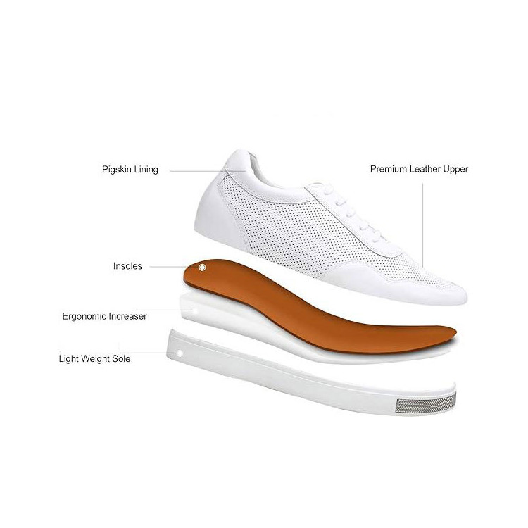 ◆GO-CCE◆WOMEN'S HEIGHT-ELEVATING SNEAKERS◆WHITE◆ DHgate.com:Height Boost Casual Elevator Sneakers - Enhance
