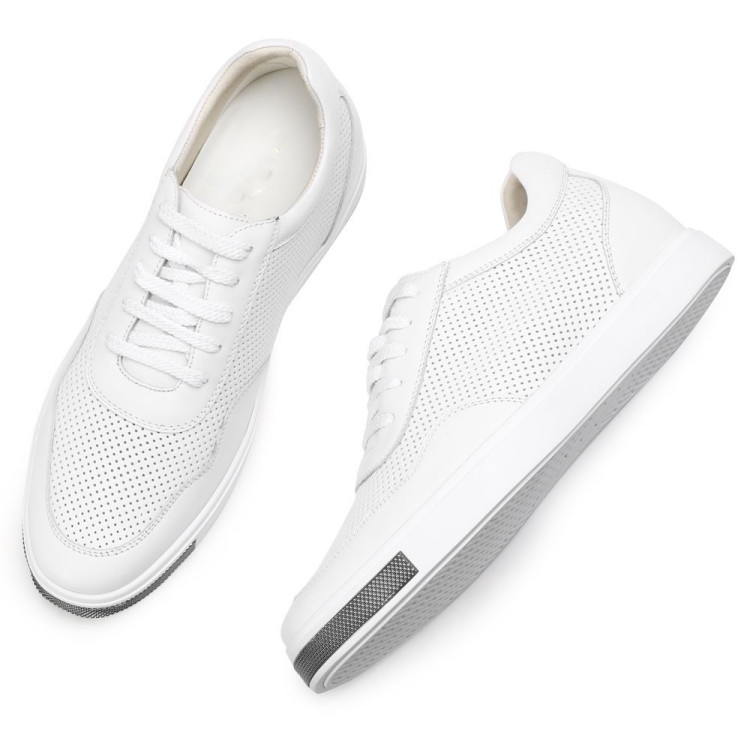 ◆GO-CCE◆WOMEN'S HEIGHT-ELEVATING SNEAKERS◆WHITE◆ Breathable Women's Elevator sneakers for women with