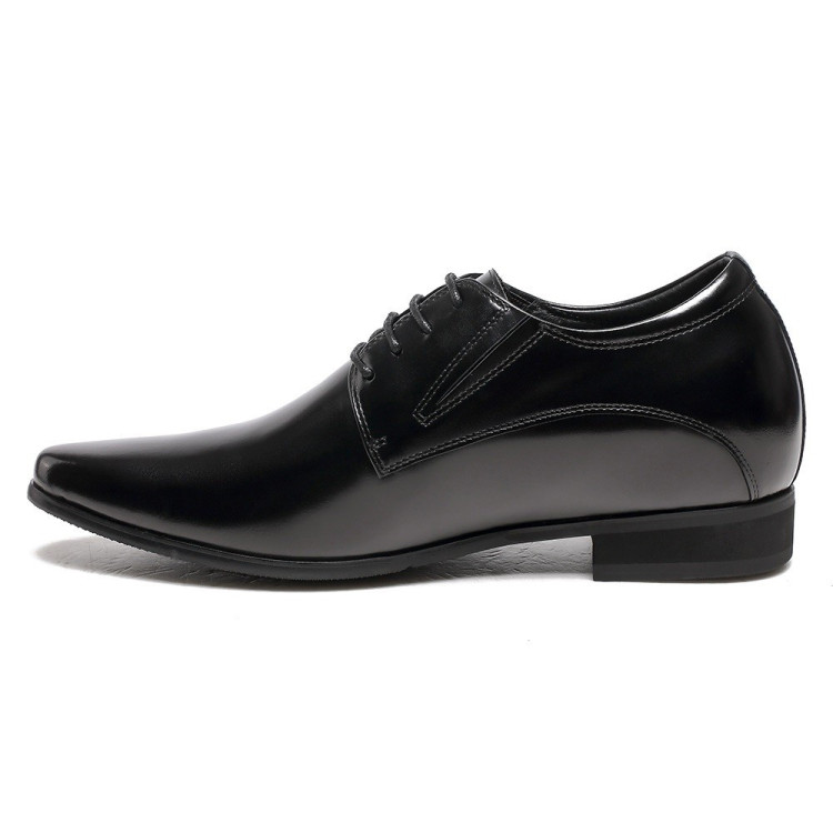 3 Inches Elevator Dress Shoes Black Rossi 3 Inches Elevator Dress Shoes Black Rossi