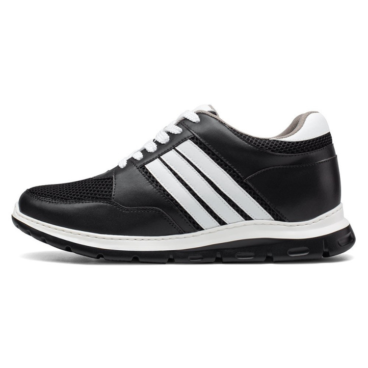 3.5 Inches Height Increasing Sneakers Black Nino To Be 8CM Taller 3.5 Inches Height Increasing Sneakers Black Nino To Be 8CM Taller