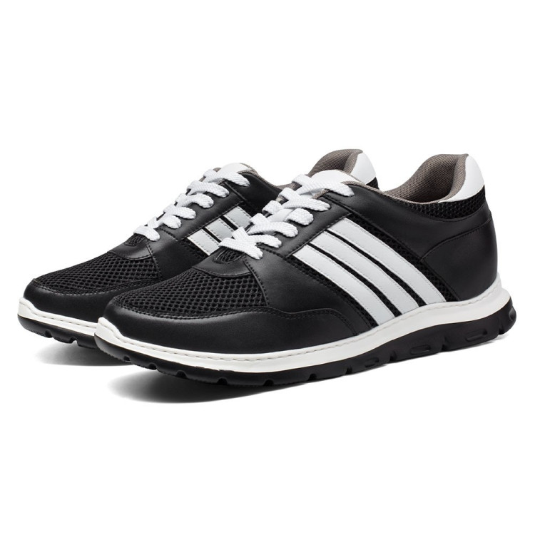 3.5 Inches Height Increasing Sneakers Black Nino To Be 8CM Taller 3.5 Inches Height Increasing Sneakers Black Nino To Be 8CM Taller