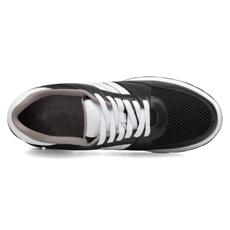 3.5 Inches Height Increasing Sneakers Black Nino To Be 8CM Taller 3.5 Inches Height Increasing Sneakers Black Nino To Be 8CM Taller